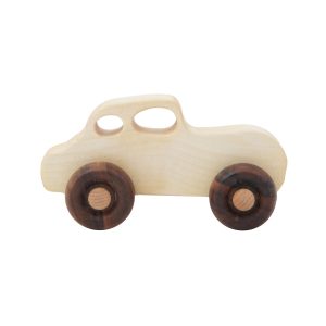 Juguete de madera sobre ruedas – Coche retro